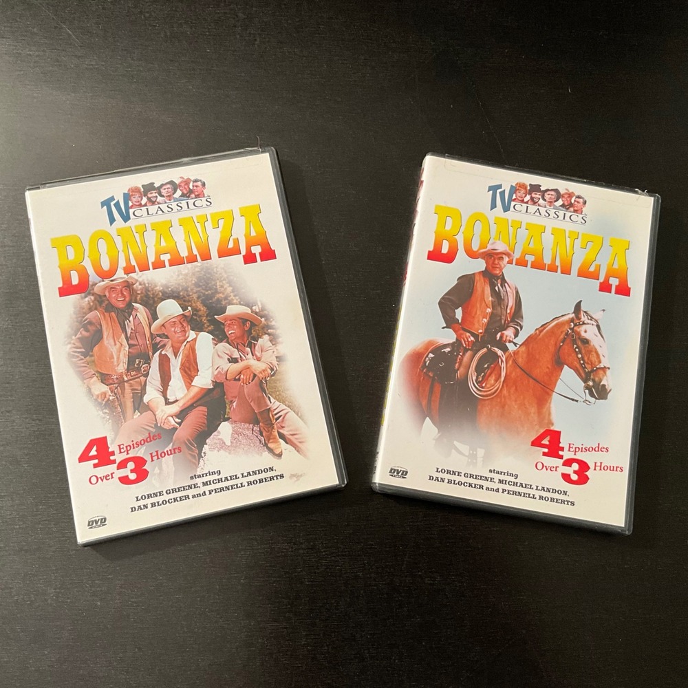 TV Classics Bonanza DVD Set Lorne Greene‎ Michael Landon Western 4 Episodes